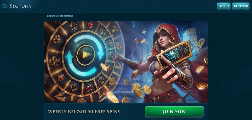 Slotuna free spins
