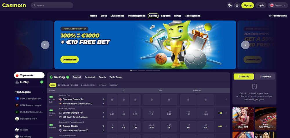 Sázková kancelář Casinoin