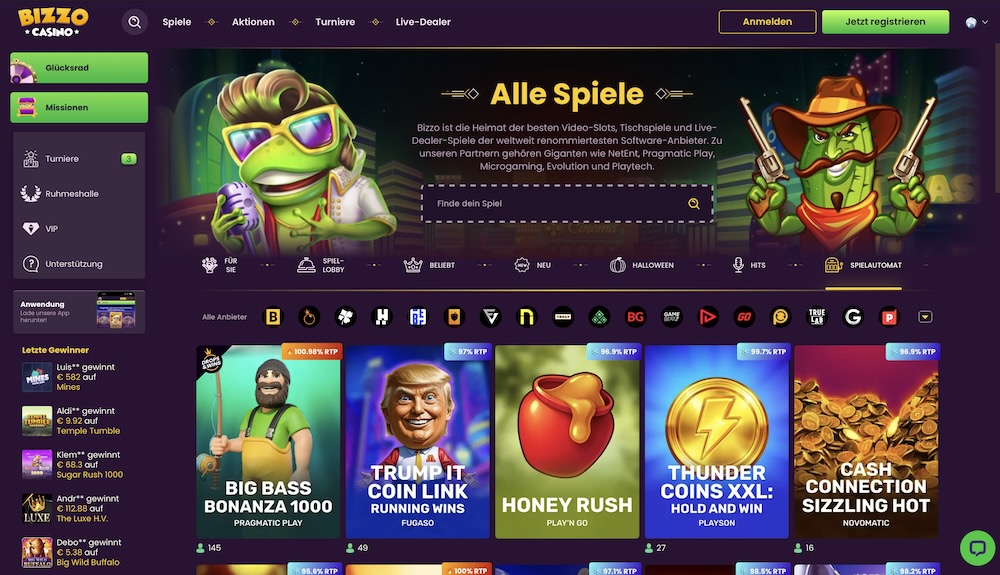 Bizzo Spielautomaten