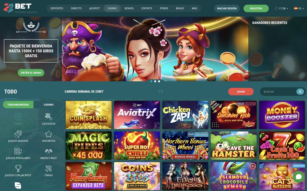 22BET tragaperras