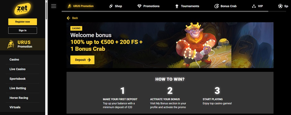 ZetCasino free spins en