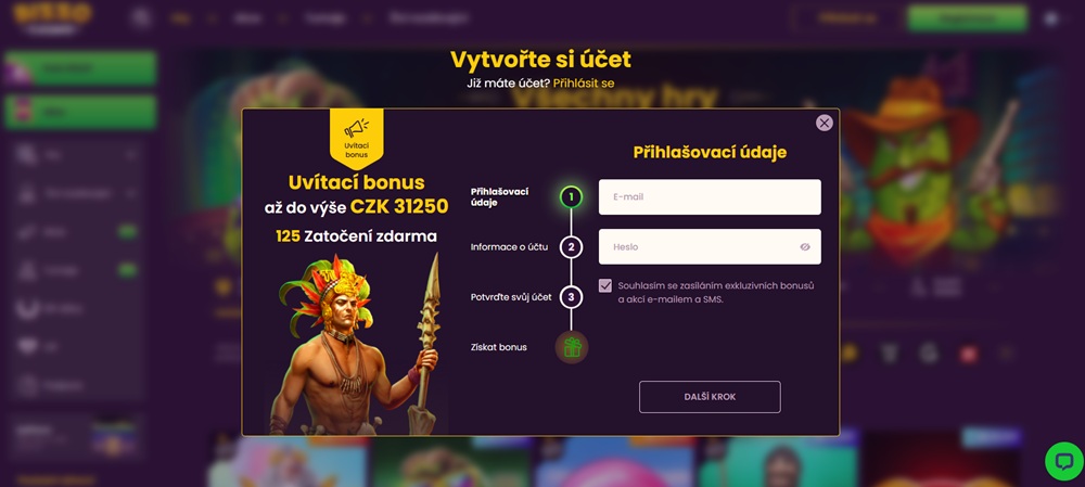  Registro en Bizzo Casino