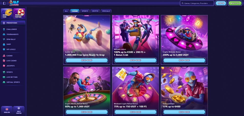 AlfCasino bonusy úvod en