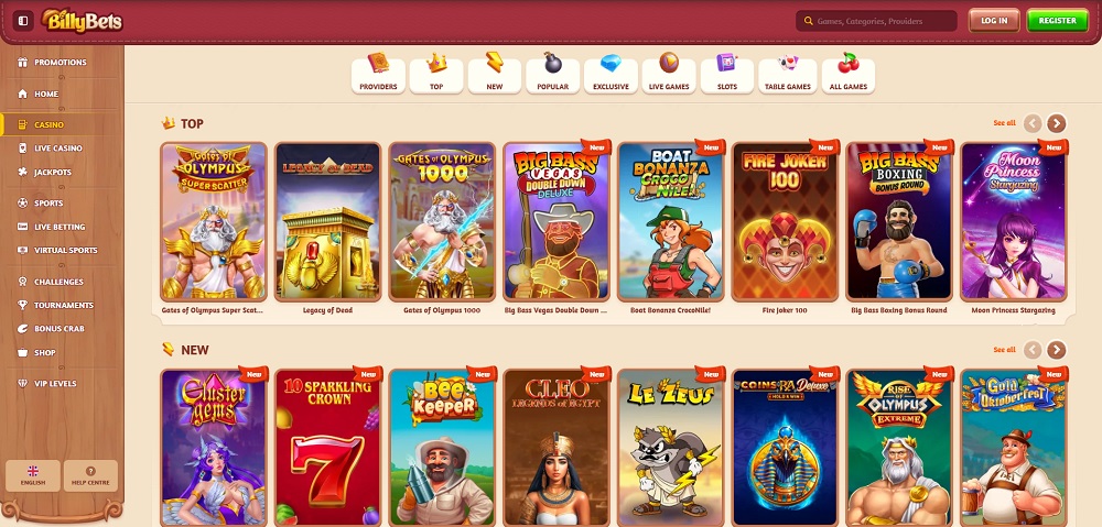 BillyBets slots