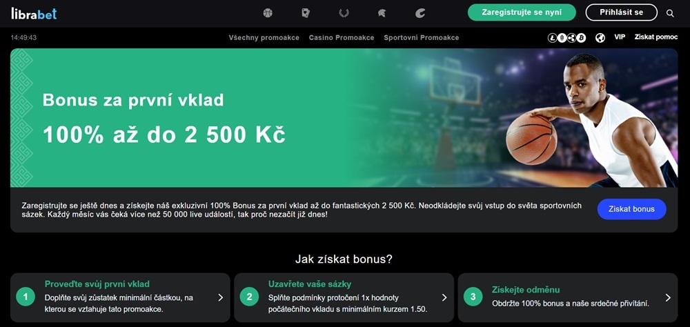 Librabet bonus k prvnimu vkladu uvodni
