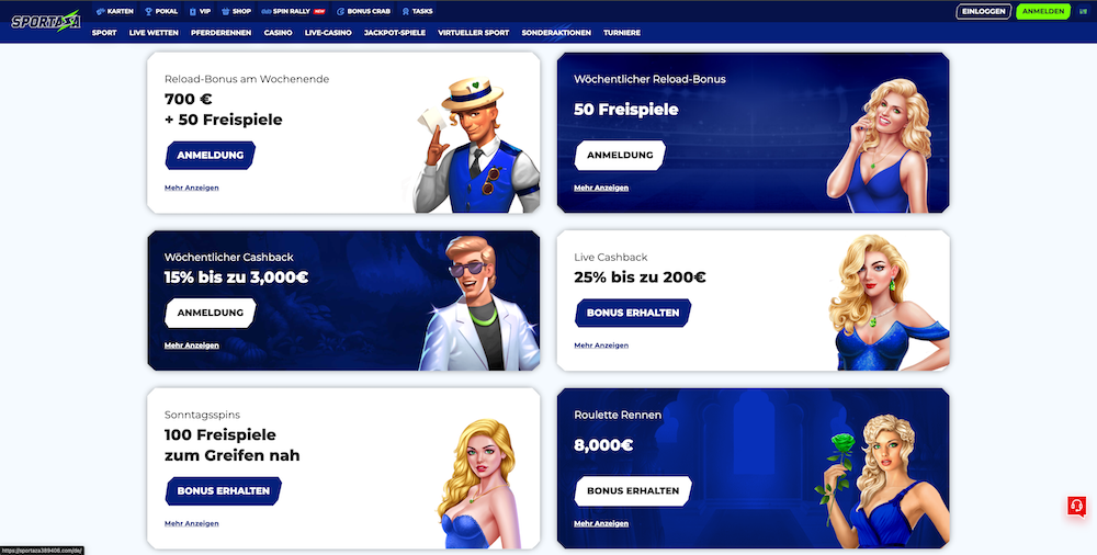 18183 Sportaza No Deposit Bonus