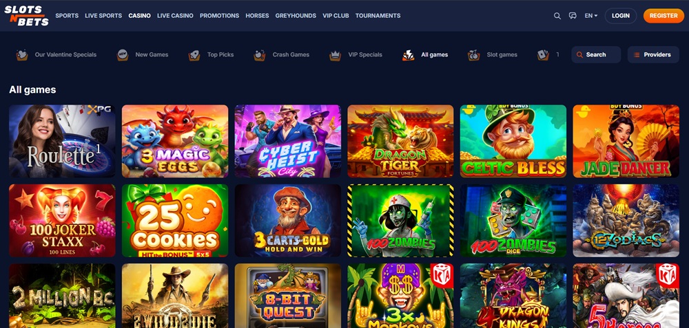 slotsnbets casino uvodni
