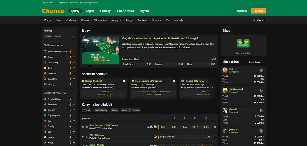 Sázková kancelář Chance