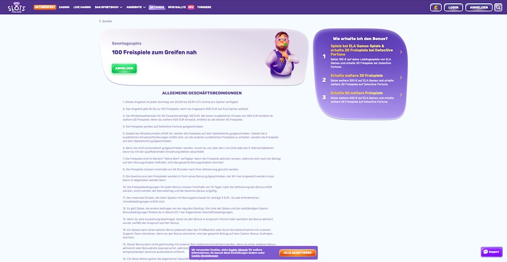 SlotsPalace Freispiele