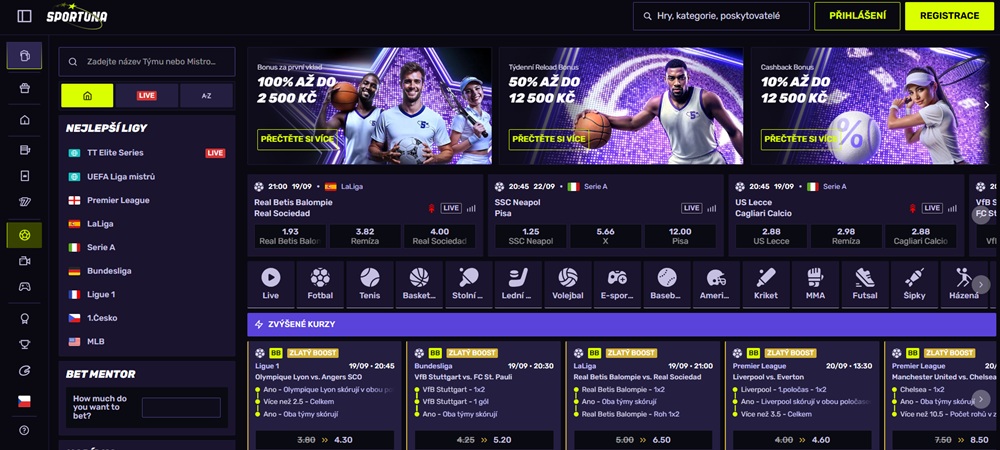 Sázková kancelář Sportuna