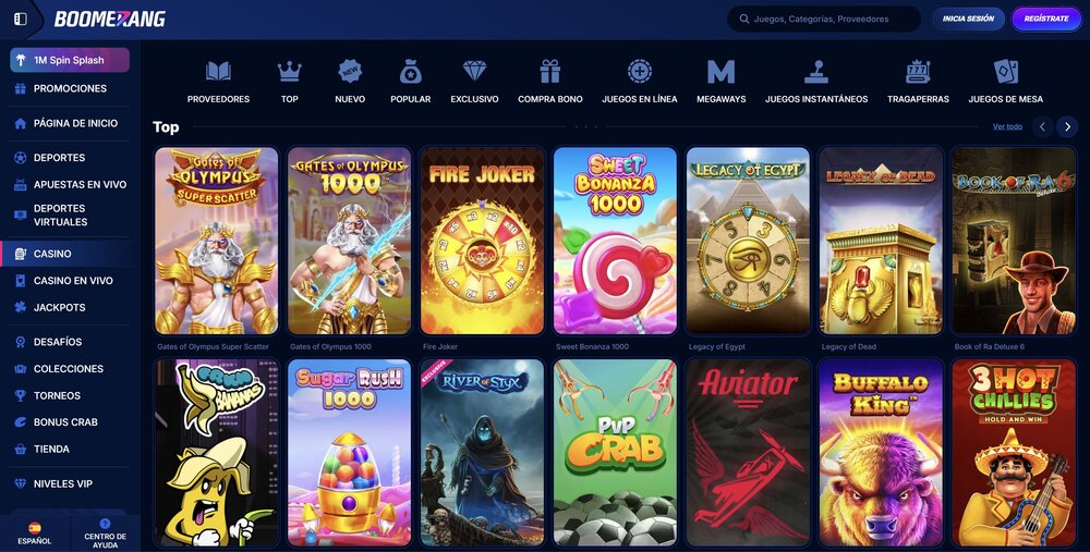 Boomerang Bet tragamonedas