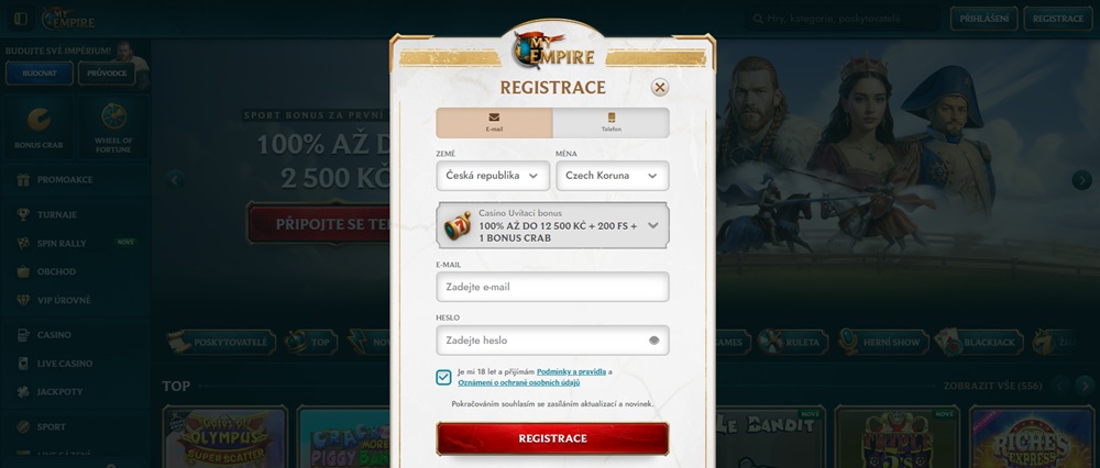  MyEmpire live casino