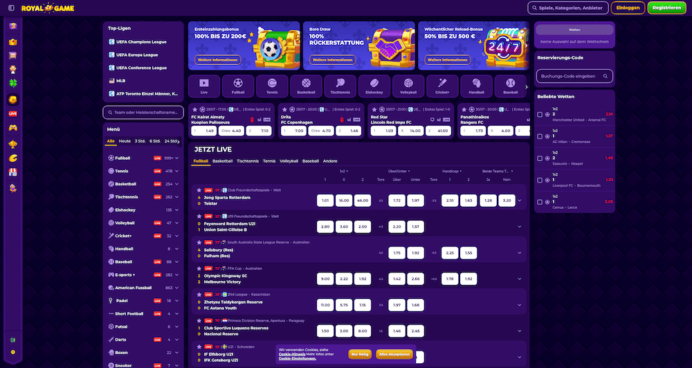 62538 Royal Game Wettbüro