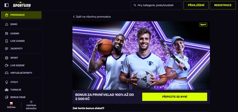 sportuna uvitaci bonus uvodni