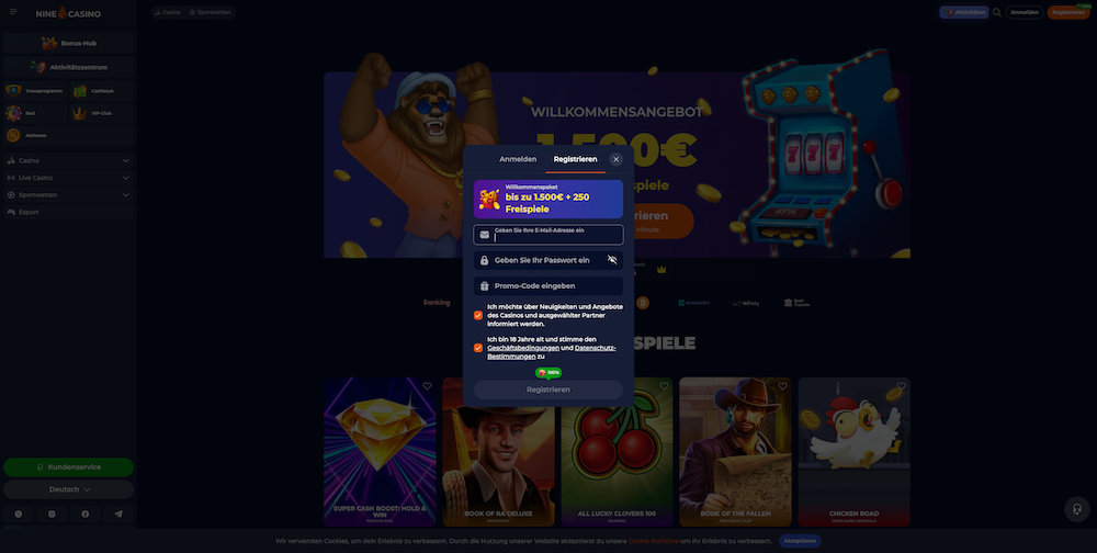 77992 Nine casino Registrierung