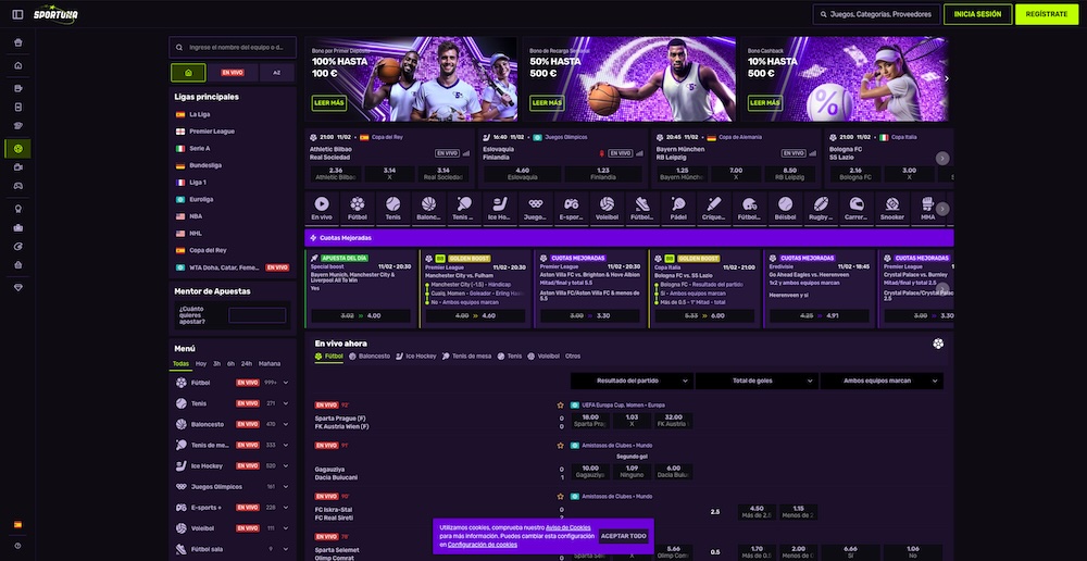 Sportuna casa de apuestas