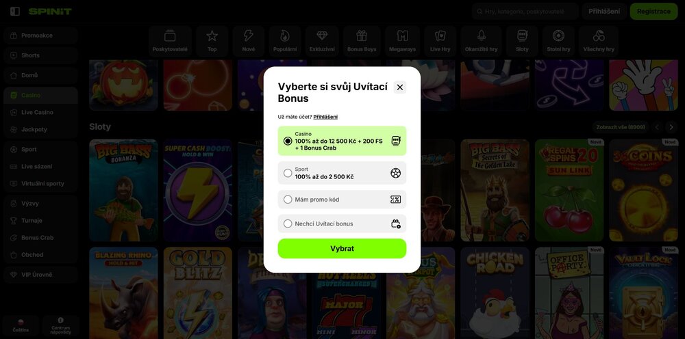 Spinit Registrierung