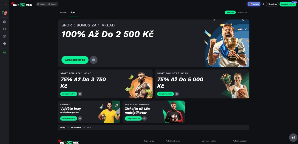 Sázková kancelář BetOnRed nabízí štědrý uvítací balíček pro nové sázkaře