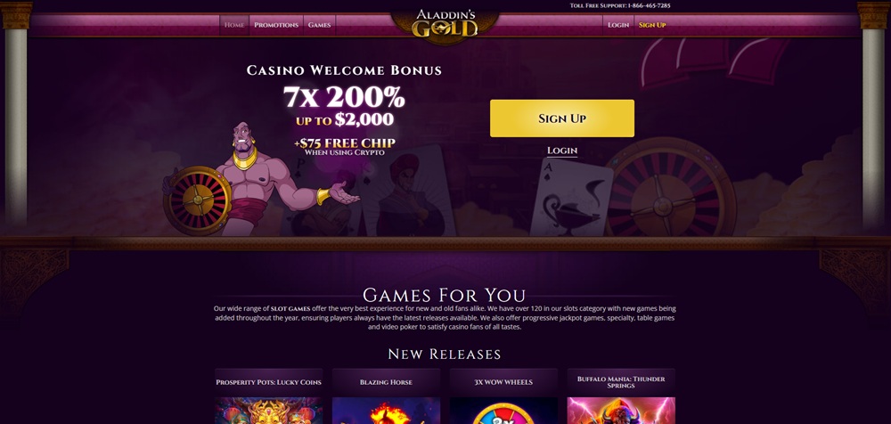 aladdins gold casino uvodni