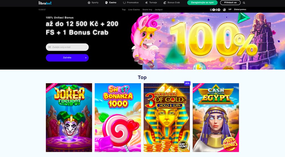 Sitio web de LibraBet