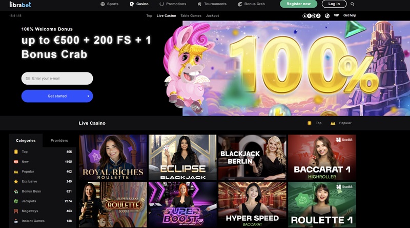 LibraBet live games