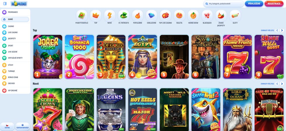 Webové stránky Nomini