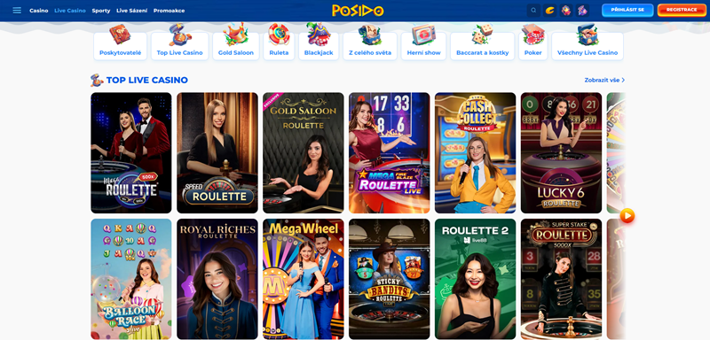 Posido live casino