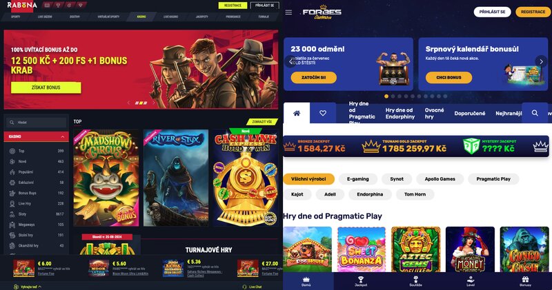 Důvody, proč je casino Rabona lepší než Forbes Casino