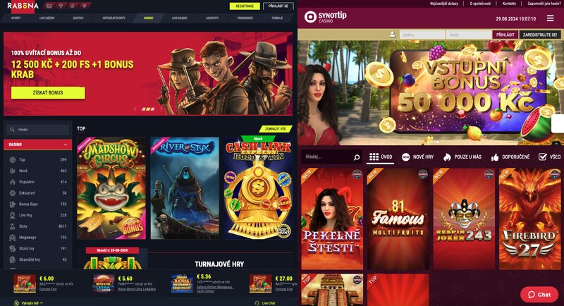 Důvody, proč je Rabona lepší než SYNOTtip