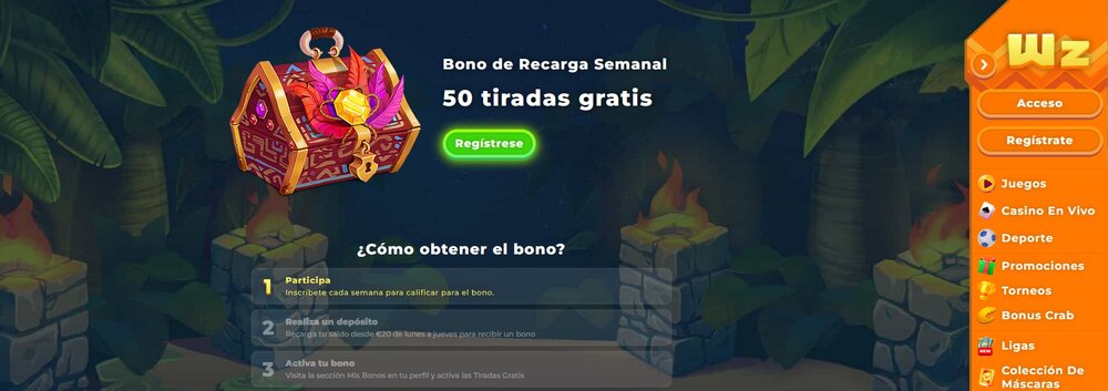 Wazamba giros gratis