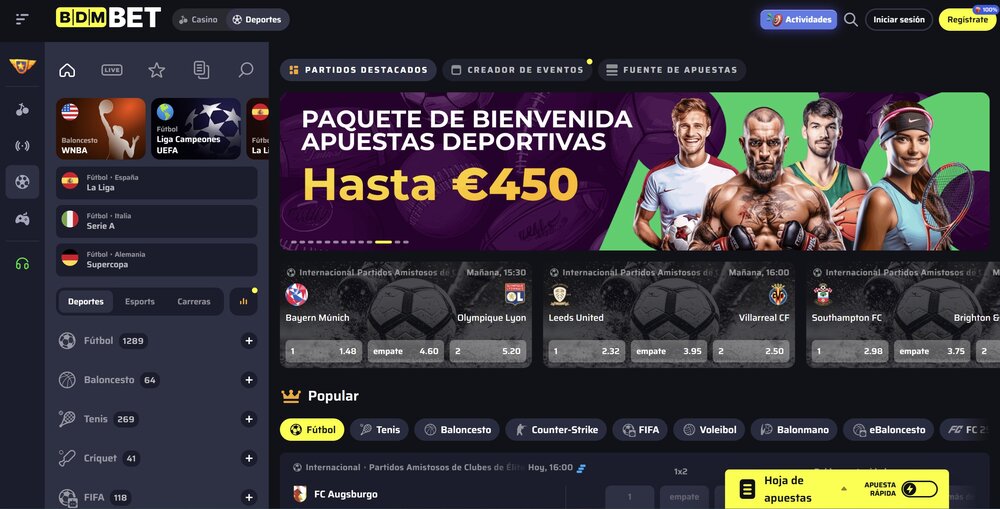 Bdmbet casa de apuestas