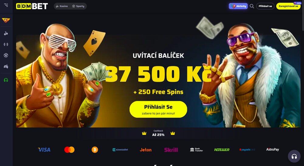 Bdmbet casino homepage