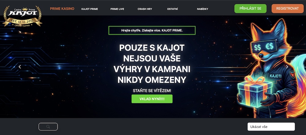 Kajot casino hompeage