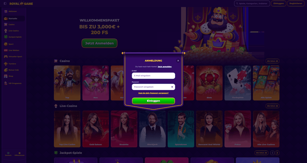 65724 Royal Game Login