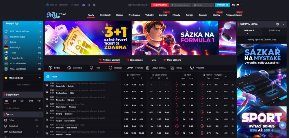 mystake sázková kancelář