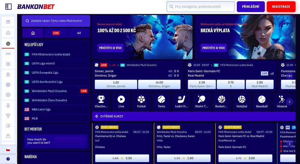 Bankonbet sázková kancelář