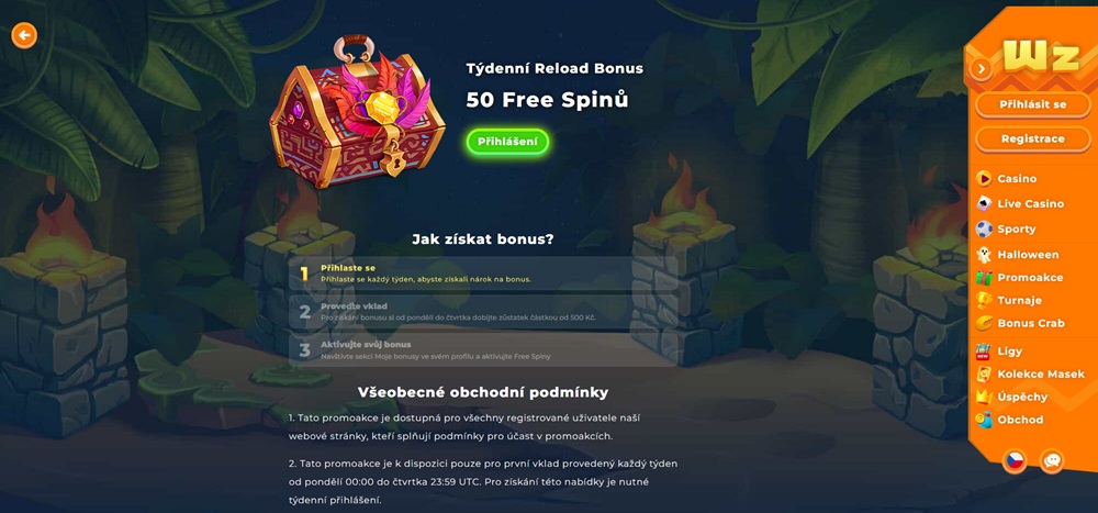 Wazamba free spiny