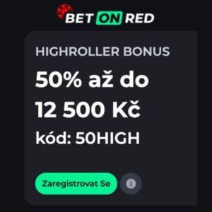 Betonred highroller bonus 12 500 czk