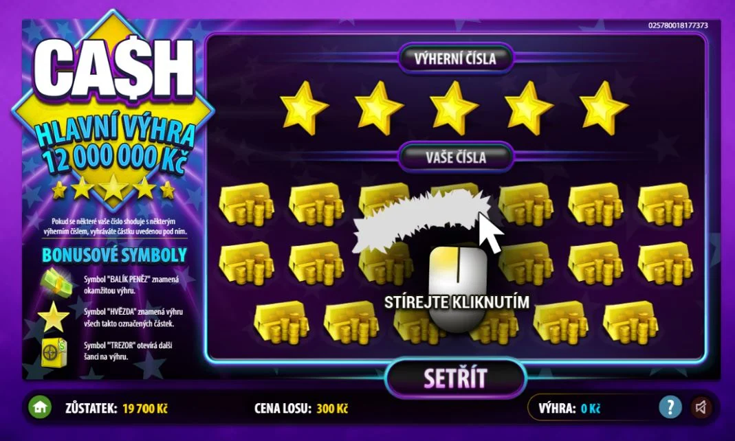 Nesetřený los Cash 300
