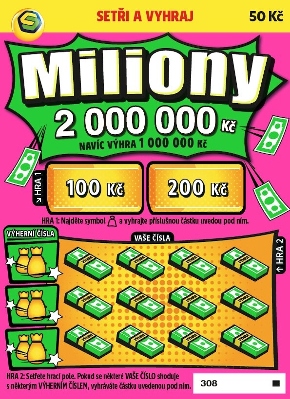 Nesetřený los Miliony 50