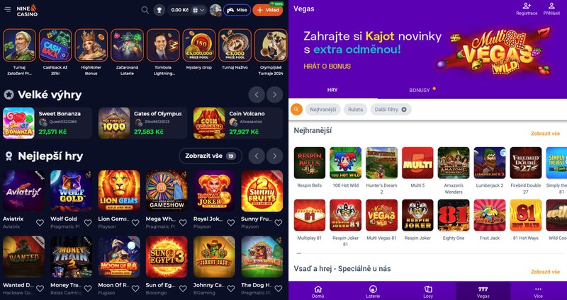 Důvody, proč je NineCasino lepší než casino Korunka
