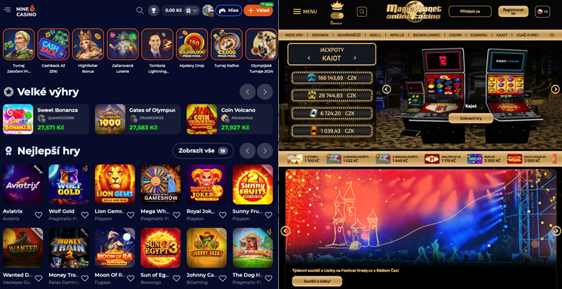 NineCasino vs. Magic planet