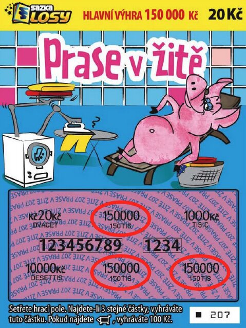 Setřený los Prase v žitě