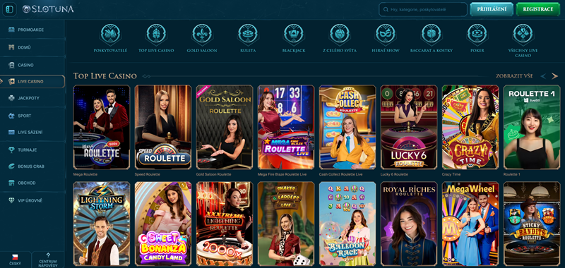 Slotuna live casino