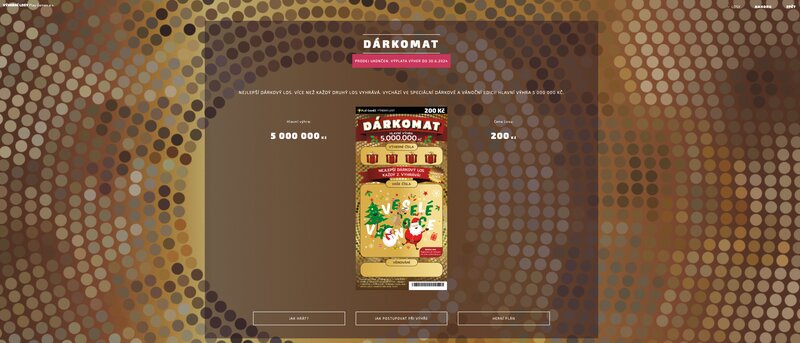 Stírací los Dárkomat