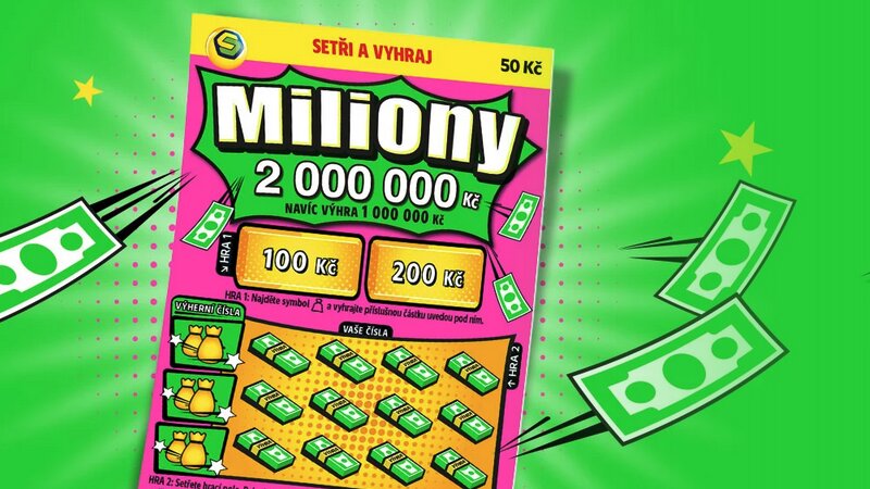 Stírací los Miliony 50 od společnosti Sazka