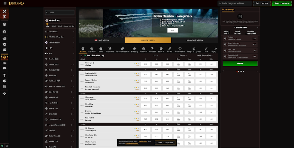 41675 Legiano Wettbüro