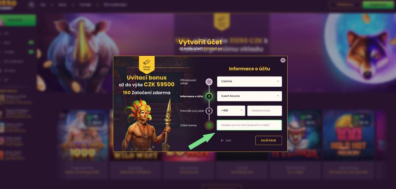 Bizzo Casino promo code