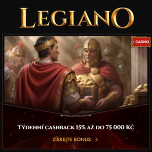 Legiano Týdenní cashback