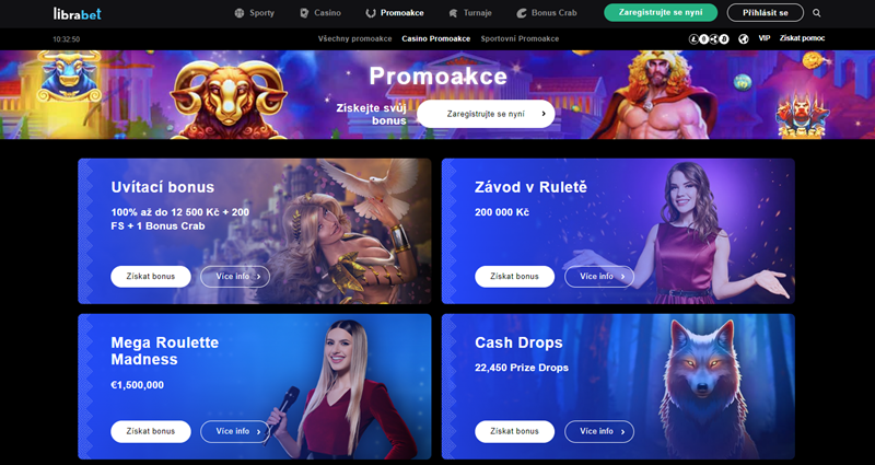 LibraBet Nejlepší bonusy v casinu
